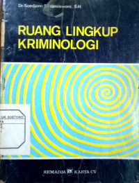 Ruang Lingkup Kriminologi