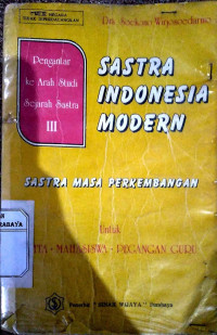 Sastra Indonesia Modern