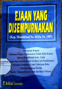 Ejaan yang disempurnakan