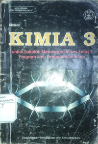 Kimia 3 Untuk Sekolah Menengah Umum Kelas 3 Program Ilmu Pengetahuan Alam