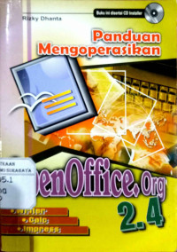 Panduan Mengoperasikan Open Office . Org 2.4, Writer , Calc, Impress